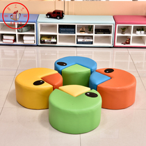 Creative Alien Sofa Combined Love Stool Kindergarten Childrens Early Bag Soft Bag to eat snake sofa bench