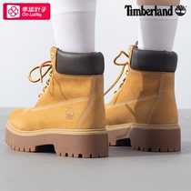 Timberland Rhubarb Boots Summer New Style Womens Shoes Thick-soled Waterproof High-top Boots Wheat-Colored Retro Sneakers