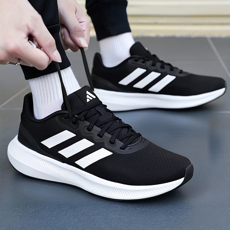 Adidas Мужская обувь Adidas официальная аутентичная осенняя новая амортизирующая обувь для бега из дышащей сетки, удобная спортивная обувь