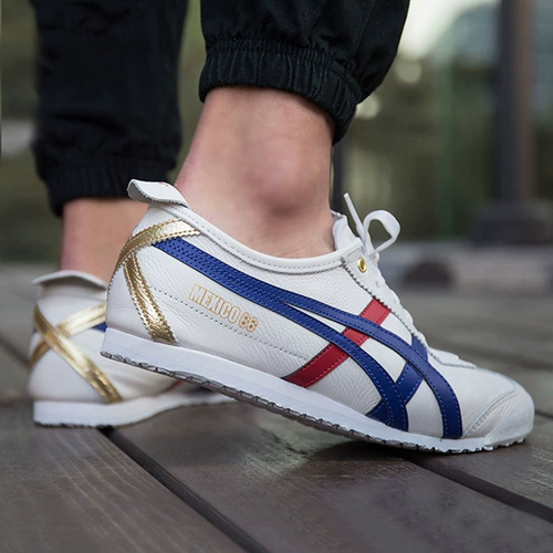 [Классика] Onitsuka Tiger Mexico 66 ™ Мужские женщины и женщины Винтаж Perm и повседневные белые туфли