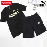 Puma, спортивный спортивный костюм, футболка с коротким рукавом, шорты, штаны