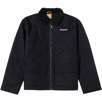 Timberland windproof cotton coat mens winter new black lapel jacket sportswear warm cotton casual jacket