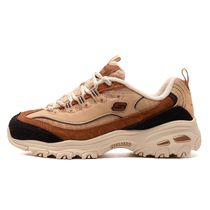 Skechers plus velvet warm panda shoes for women autumn and winter thick-soled high-profile sports shoes cotton shoes casual shoes dad shoes for women