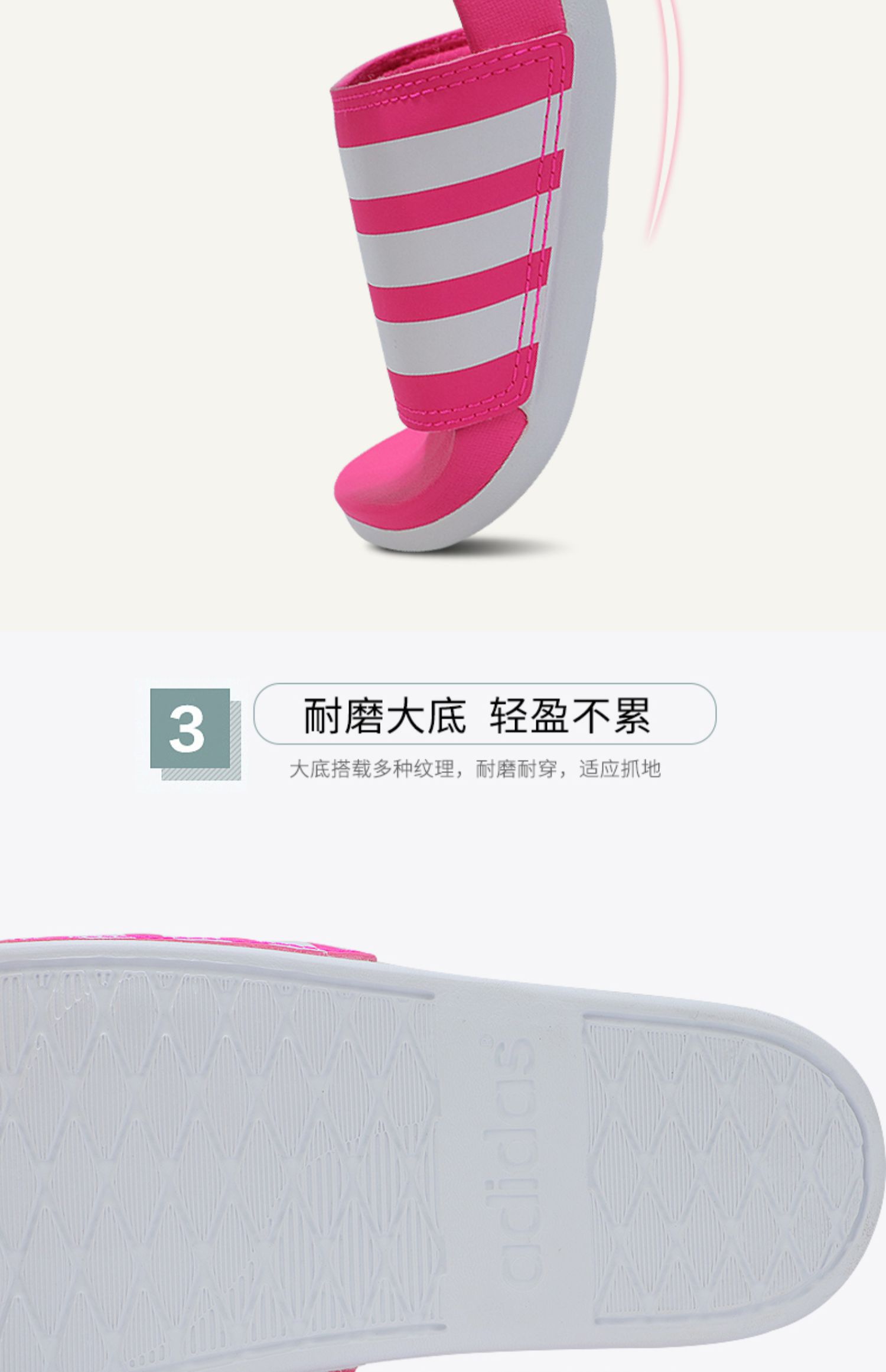 Giày đi biển ngoài trời Adidas Giày nữ 2019 mùa hè mới dép chống trượt dép từ dép xỏ ngón B42122 - Dép thể thao giày dép