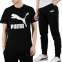 PUMA Hummer phù hợp với nam 2019 mùa hè nam mới mặc giản dị quần ngắn tay chạy thể thao - Thể thao sau áo đá banh