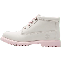 Timberland womens shoes spring new shock-absorbing sports shoes outdoor casual shoes retro white mid-top boots womens short boots