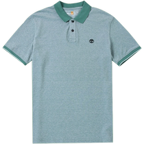Timberland short-sleeved mens 2024 summer new loose sportswear lapel POLO shirt half-sleeved running T-shirt A2PFM