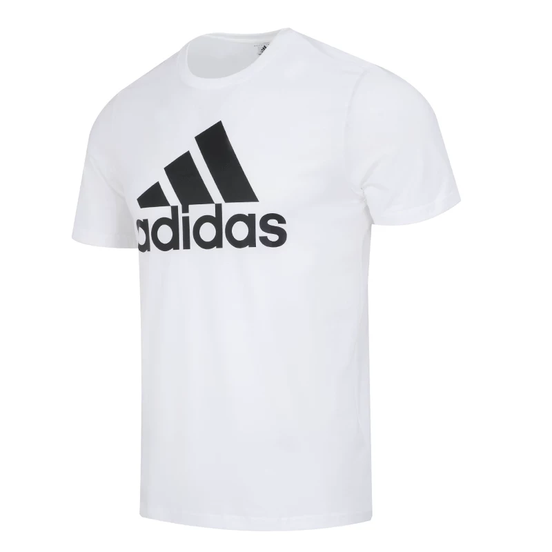 Футболка Adidas, летняя белая хлопковая спортивная костюм, с коротким рукавом
