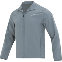 Nike Mens Outerwear Training Woven Quick-Drying Breathable Windproof Stand Collar Running Sports Jacket FB7500