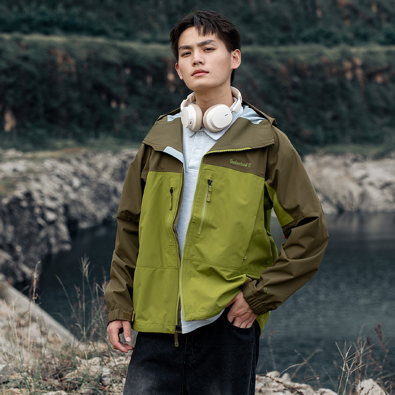 Lucky Leaf | Timberland Outdoor Jacket Men's Spring and Autumn Woven Jacket Hiking and Mountaineering Sportswear
