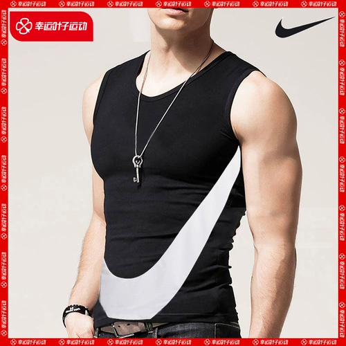 Nike, летний жилет, дышащая спортивная футболка без рукавов для отдыха, дышащий спортивный спортивный костюм для тренировок, быстрое высыхание, с печатью вашего логотипа