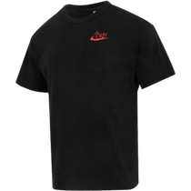 Nike official flagship store mens sports suit 2024 new short-sleeved shorts running training suit two-piece set