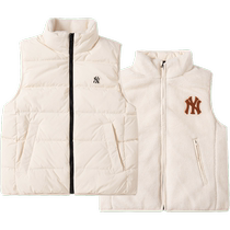 MLB official down vest for men and women new stand-up collar cotton and feather vest warm windproof jacket sportswear