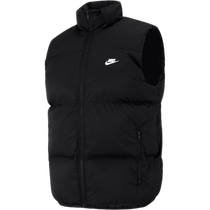 Nike Nike stand collar down vest mens running clothing sleeveless vest cotton coat mens waistcoat jacket FB7374