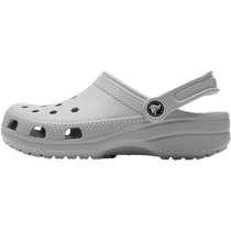 Crocs Official Web Card Loci Cave Shoes Mens Shoes Women Shoes Grey Couple Sports Sandals Outside Wearing Beach Shoes Slippers