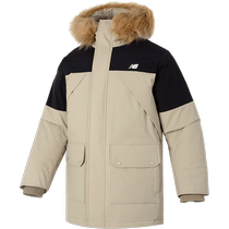 New Balance NB1418 Down Jacket Mens Hooded Warm Jacket Casual Windproof Sportswear Cotton Feather Jacket