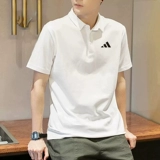 Adidas, летний спортивный костюм, быстросохнущая рубашка, футболка polo, короткий рукав