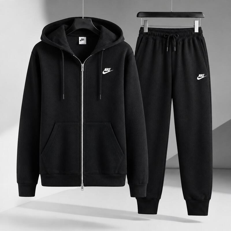 Nike Sports Suit Men's Official Authentic 2026 Autum New Sports Jacket Casual Pants Hooded Jacket Nike Sports Suit Men's Official Authentic 2026 Autum New Sports Jacket Casual Pants Hooded Jacket