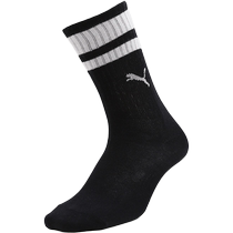 PUMA mens socks and womens socks 2024 new running socks black and white contrasting mid-top socks mid-tube socks 907012