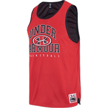 UA Under Armor loose basketball vest mens summer new fitness training sportswear round neck sleeveless T-shirt top