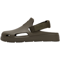 PUMA Mens and Womens Shoes 2024 Summer New Olive Green Sports Sandals Casual Beach Shoes 394883