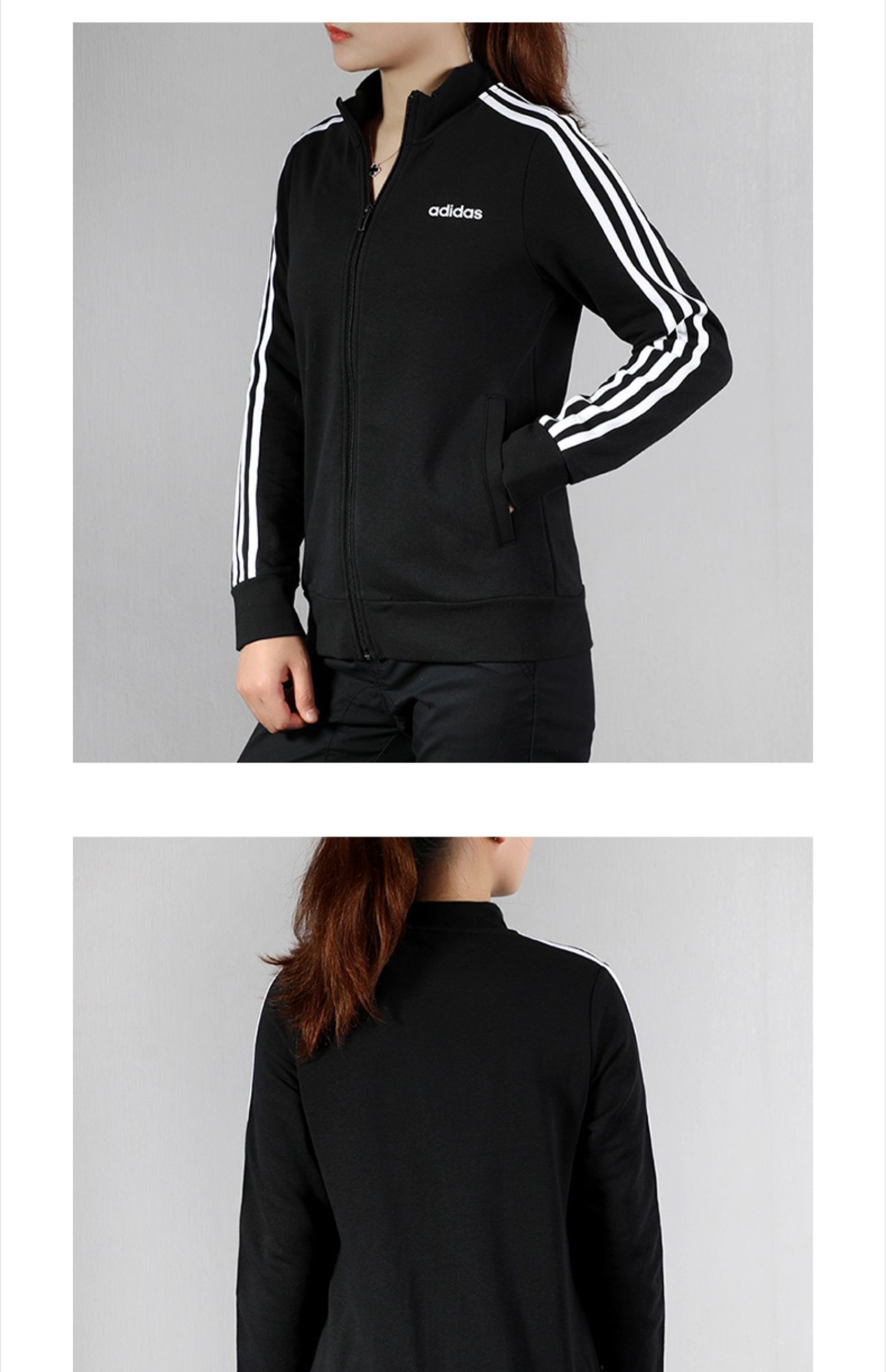 Adidas Adidas Womens 2019 xuân mới quần áo thể thao đứng cổ áo khoác giản dị áo khoác DP2411 - Áo khoác thể thao / áo khoác áo khoác thể thao nam adidas