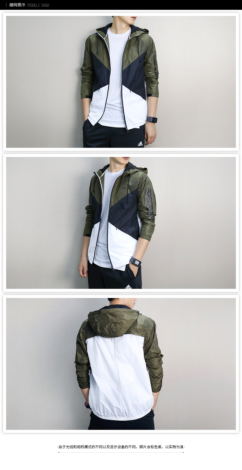 Adidas nam 2018 mùa hè mới windproof áo khoác thể thao casual breathable chạy áo khoác CD3173 áo khoác gió lining