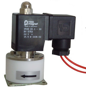 Resistant solenoid valve 0543 00 1-00BV5753 small pass diameter polyfluoride anti-corrosive solenoid valve COD solenoid valve