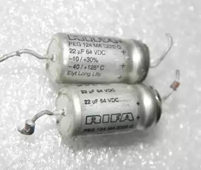 Disassembly machine Swedish power RIFA PEG124 axial Superior Aluminum Electrolytic Capacitor 64V22UF 63V