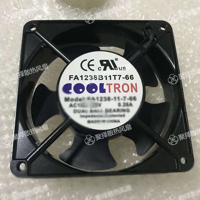 COOLTRON FA1238S11T2 110V-125V 0 20A FA1238B11T7-66 Cooling fan