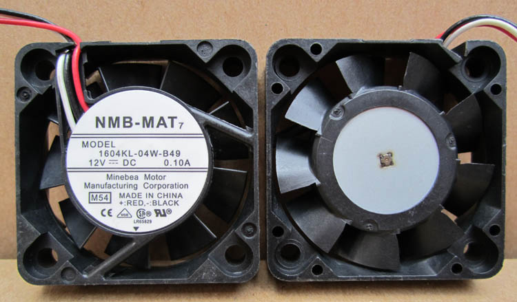 NMB-MAT 0 4010 10A 1604KL-04W-B49 B50 Dual Ball Ball 4CM Cooling fan