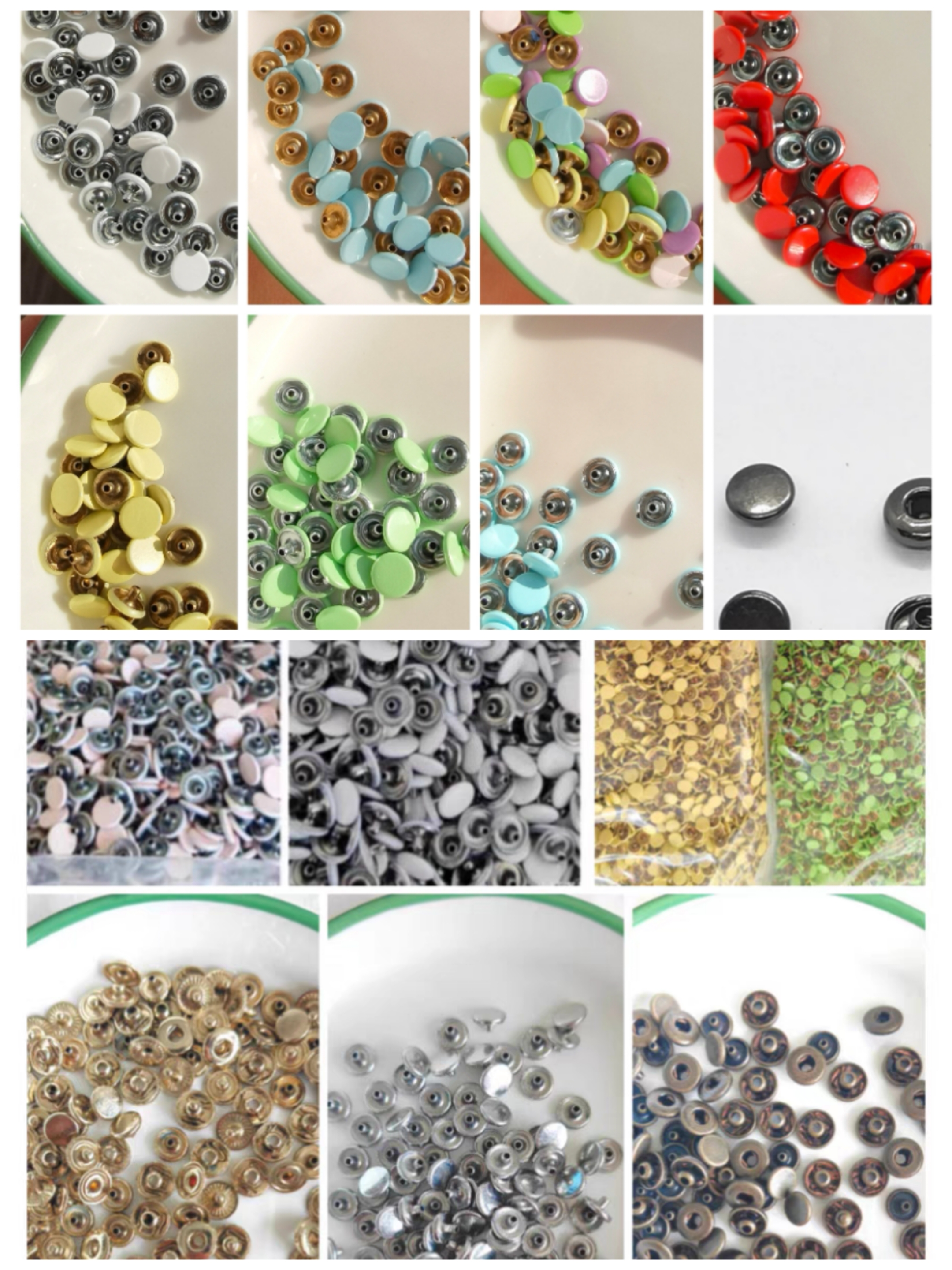 6mmの金属製フラット4ボタンアークbjdblytheミニボタン隠しボタンDIY装飾アクセサリー