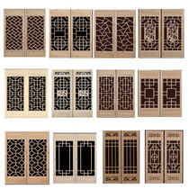 Dongyang wood carving Chinese solid wood flower grid antique doors and windows classical Ming and Qing camphor wood retro Windows custom-made