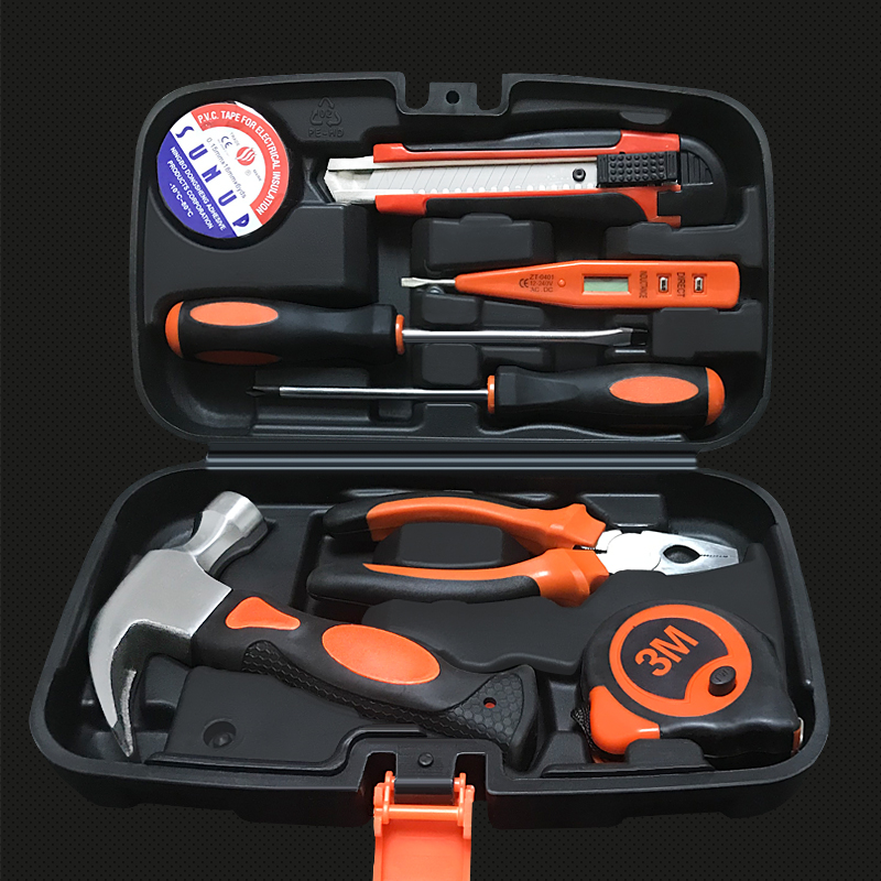 Toolbox Home Hardware Suit Germany Multifunction Electric Drill Five Gold Tool Set Electrician Maintenance Tool Grand-Taobao