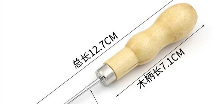 Rắn kim loại gỗ dùi với một cái móc qua da đục cụ một ngàn đôi giày Cone Cone dầm móc làm bằng tay công cụ DIY - Công cụ & vật liệu may DIY kim máy may