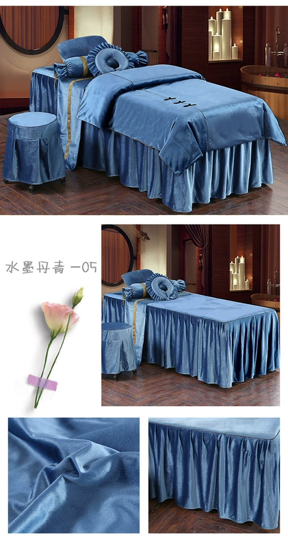 Zorpia Wenxiu khăn trải giường vẻ đẹp gia đình của bốn bộ giường massage bedspread ấm áp của đặc biệt cao cấp bộ thẩm mỹ viện - Trang bị tấm