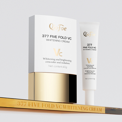 进口377五重VC美白素颜霜提亮遮瑕隔离改善暗黑黑皮素颜霜女1