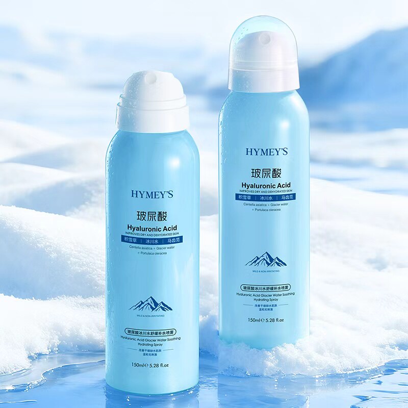 HYMEYS玻尿酸补水喷雾积雪草冰川水马齿苋舒缓保湿正品T