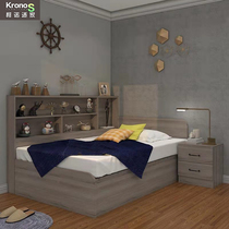 One-meter two-meter childrens single bed Space-saving bed Modern and simple side wall storage bed small apartment type