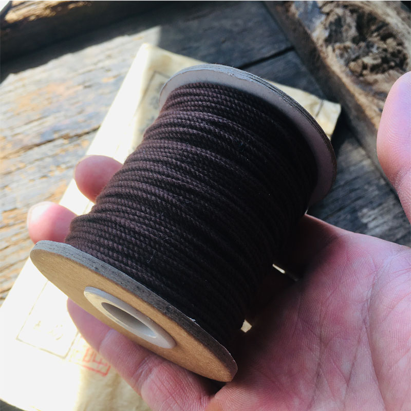 Hand rub cotton thread text play line Cotton rope Non-elastic beaded rope