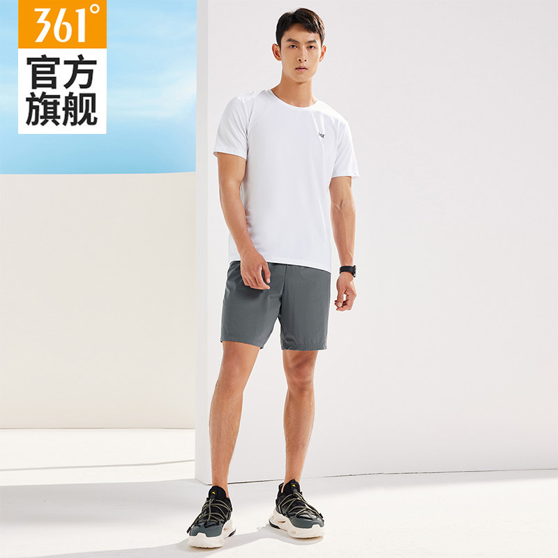361运动t恤男2025夏季新款透气速干短袖上衣宽松跑步衣健身服男款