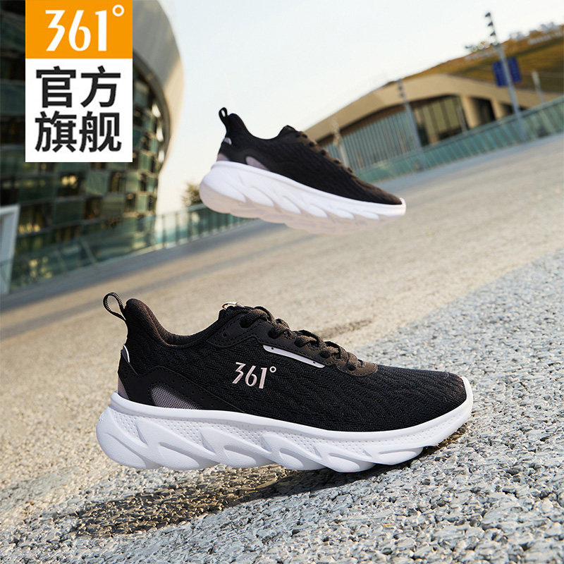 361女鞋运动鞋女款2025夏季网面透气减震跑步鞋子轻便软底休闲鞋