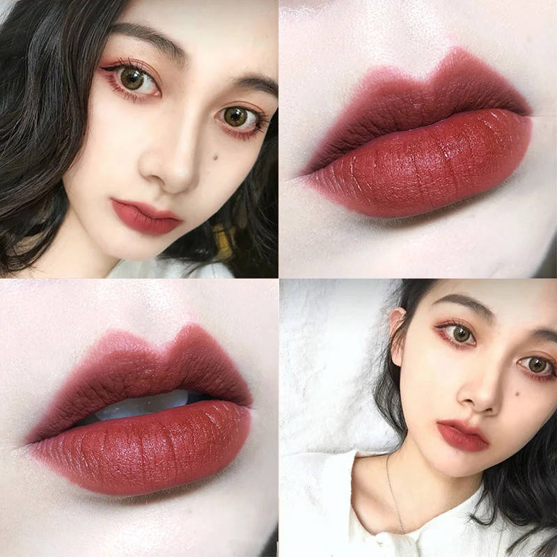 Gương rung môi giữ ẩm bền màu không đánh dấu son môi dễ thương của học sinh son bóng son đỏ bóng với cùng chất lỏng nhuộm môi son bóng nhẹ