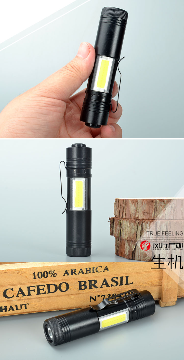 Phổ biến ngoài trời q5 nhỏ đèn pin số 5 ánh sáng đèn pin số 5 nhà ánh sáng đèn pin lõi ngô với bên ánh sáng đèn đeo đầu