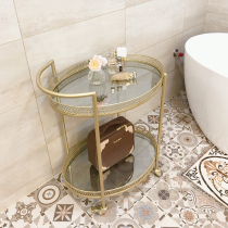 Nordic Golden hotel room tea cart kitchen trolley restaurant hand push dining car idle meal side several home