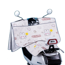 Front cover rainproof and sunscreen central control waterproof electric vehicle protective cover thickened motorcycle battery car cover