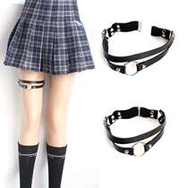 Socks Clamp Thighs Ring Female Legs Upper Strap Sexy Adornment Street Clapping Leg Circle Day Ensemble Teenage Girl Cute Punk Thighs Chain