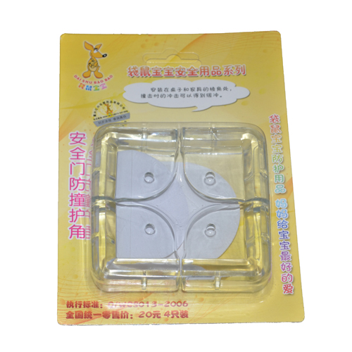 袋鼠宝宝安全防撞角/保护角 硅胶安全防撞护角4只装透明防撞桌角