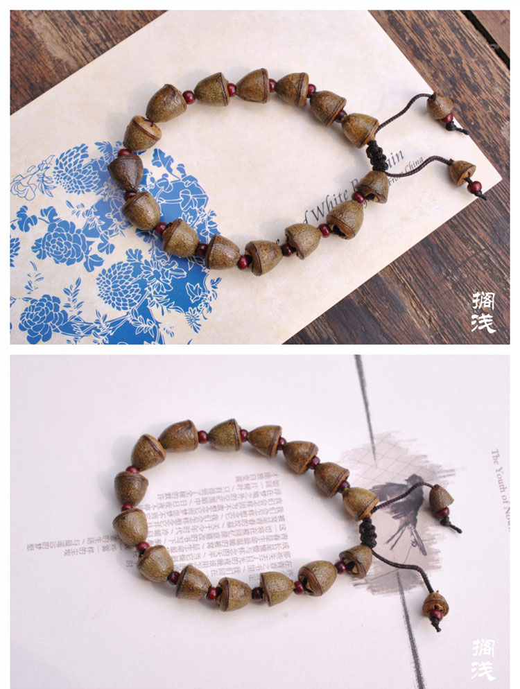 Thảo dược tự nhiên Trung Quốc Bodhi Hạt Vòng đeo tay Vòng tay Làm mới Làm đẹp Làm đẹp Y học quý vòng tay