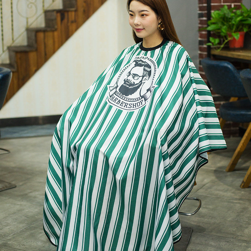 Hairdress surrounded by hair cloth without touching the hair cloth gallery dedicated high-end hair cutting hair gallery